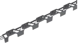 Distanční lišta DUALFIX, výška 25 mm, délka 2 m