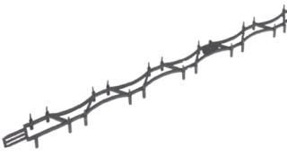 Distanční lišta WELLFIX, výška 20 mm, délka 2,45 m