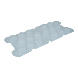 Montážní destička s prolisy, 170x63 mm